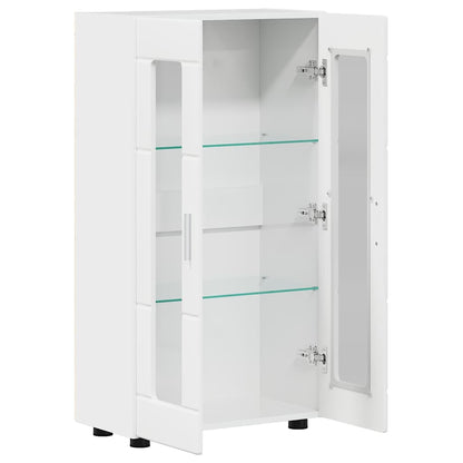 Credenza Bianco Lucido 55,5 x 29 x 100 cm Legno multistrato