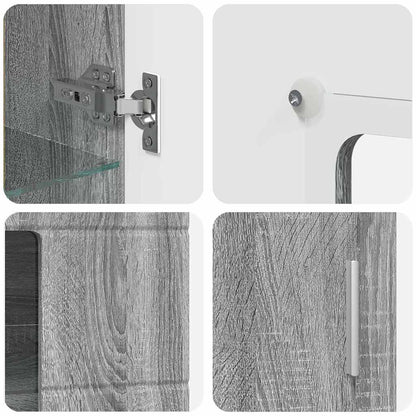 Credenza Grigio Sonoma 55,5 x 29 x 100 cm Legno multistrato