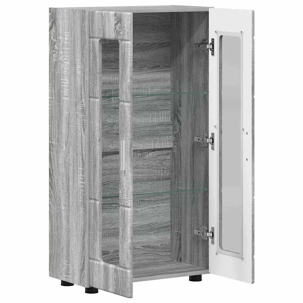 Credenza Grigio Sonoma 55,5 x 29 x 100 cm Legno multistrato