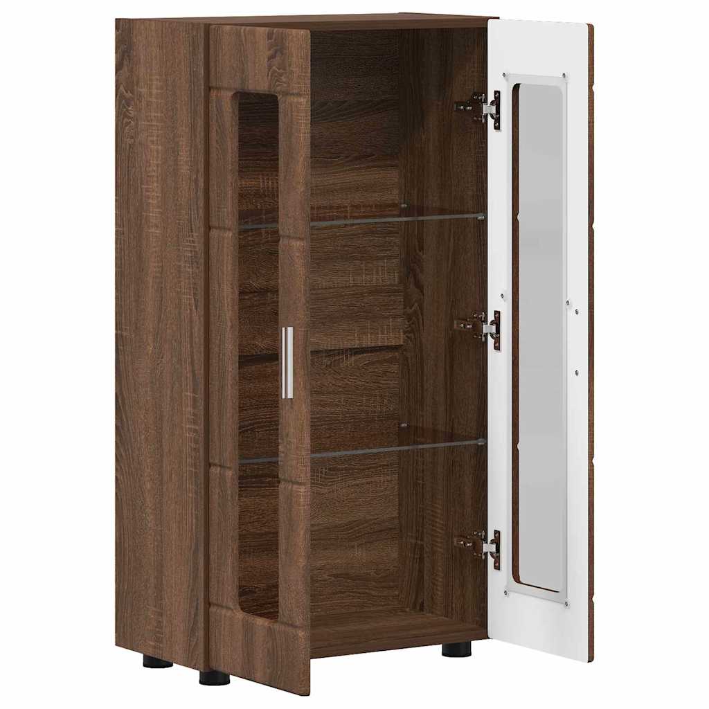 Credenza Rovere Marrone 55,5 x 29 x 100 cm Legno multistrato