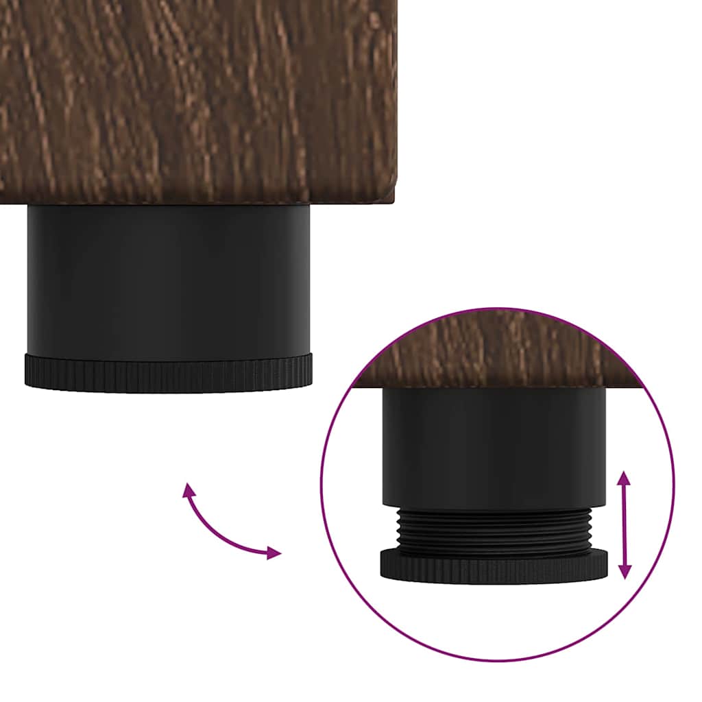 Credenza Rovere Marrone 55,5 x 29 x 100 cm Legno multistrato