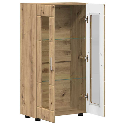 Credenza con lo scaffale Rovere artigianale 55,5 x 29 x 100 cm