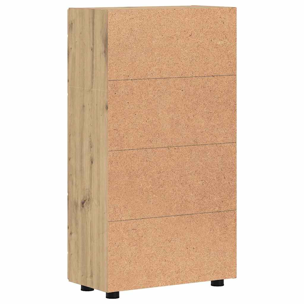 Credenza con lo scaffale Rovere artigianale 55,5 x 29 x 100 cm