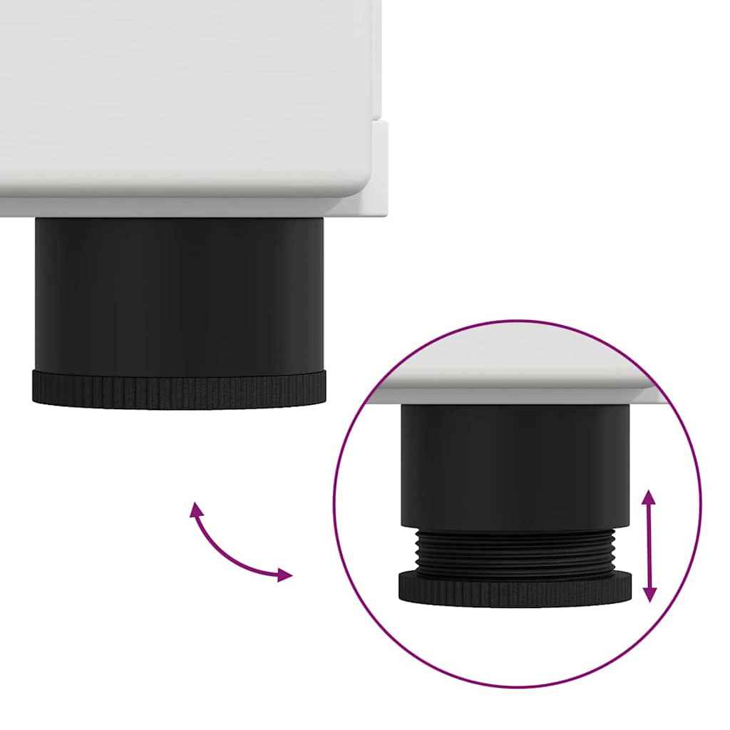 Armadio in Legno Bianco 88,5 x 30,5 x 73 cm Legno multistrato