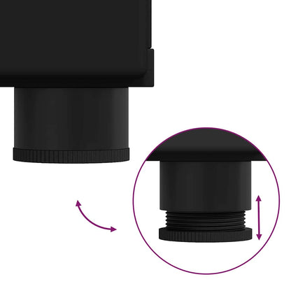 Armadio in Legno Nero 88,5 x 30,5 x 73 cm Legno multistrato