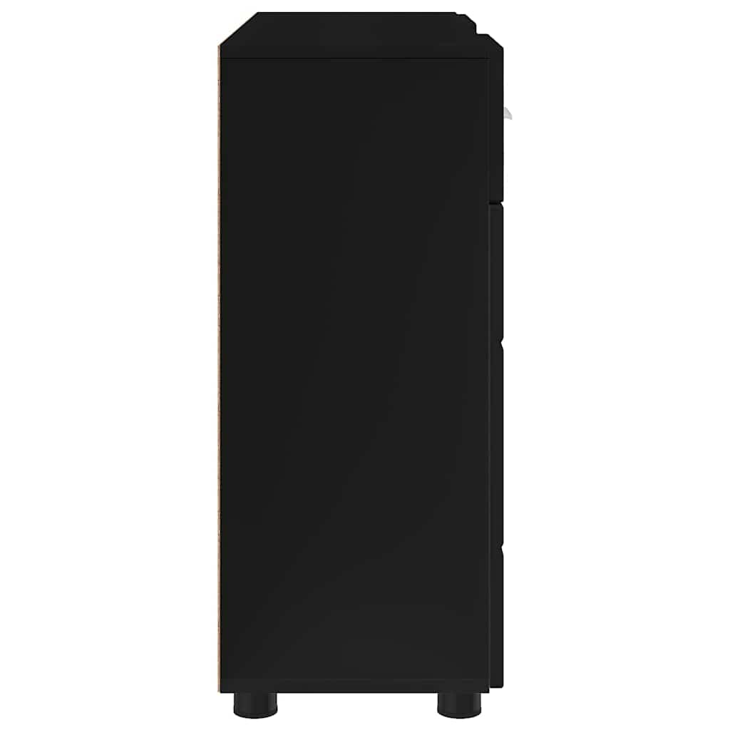 Armadio in Legno Nero 88,5 x 30,5 x 73 cm Legno multistrato