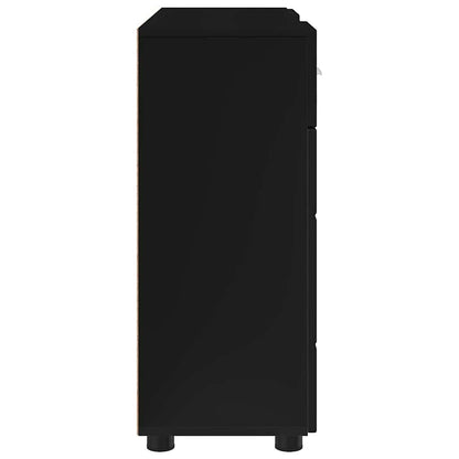 Armadio in Legno Nero 88,5 x 30,5 x 73 cm Legno multistrato