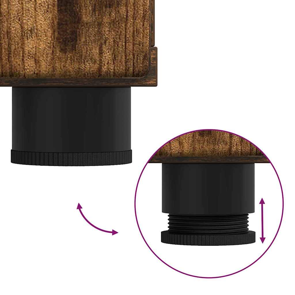 Armadio in Legno con cassetto Rovere fumé 88,5 x 30,5 x 73 cm