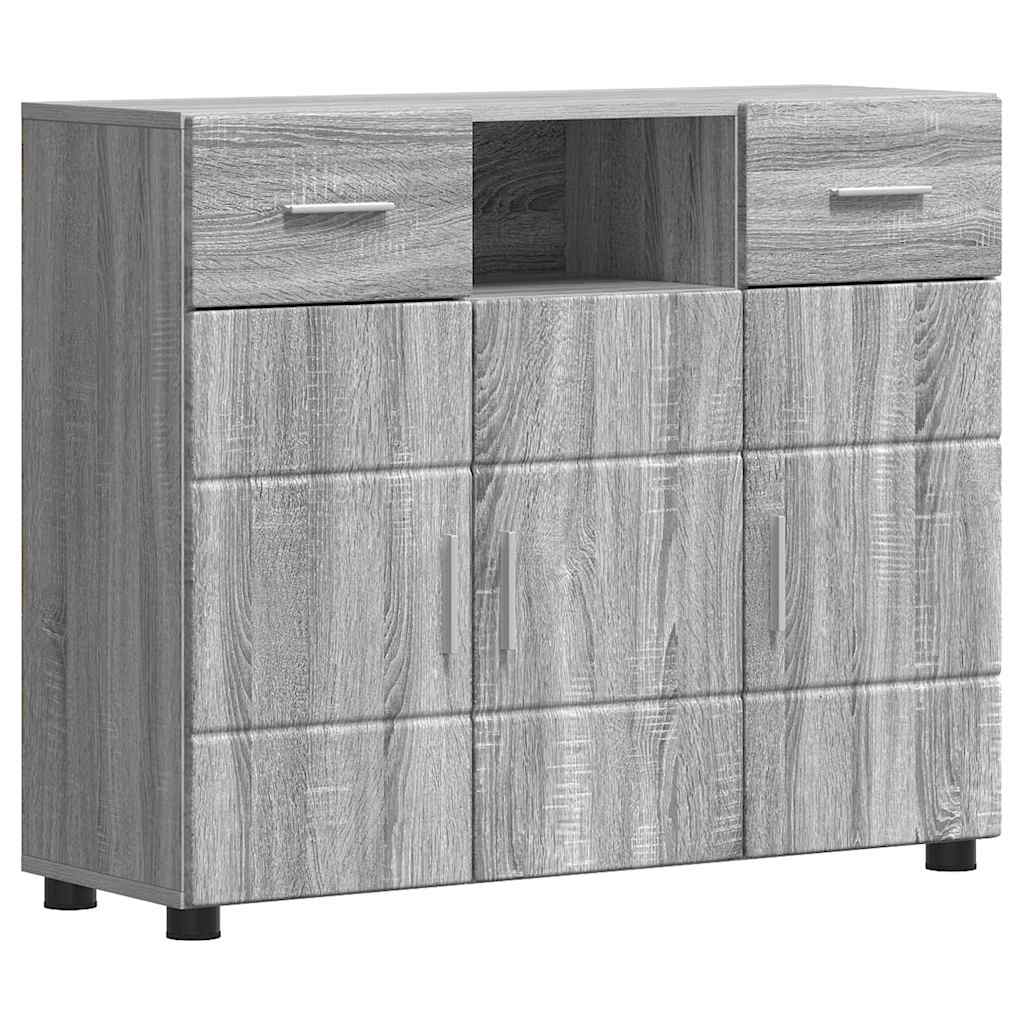 Armadio in Legno con cassetto Grigio Sonoma 88,5 x 30,5 x 73 cm