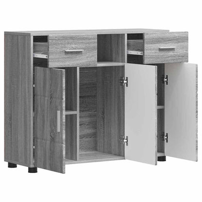 Armadio in Legno con cassetto Grigio Sonoma 88,5 x 30,5 x 73 cm