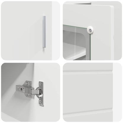 Armadio in Legno Bianco 88,5 x 30,5 x 73 cm Legno multistrato