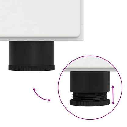 Armadio in Legno Bianco 88,5 x 30,5 x 73 cm Legno multistrato