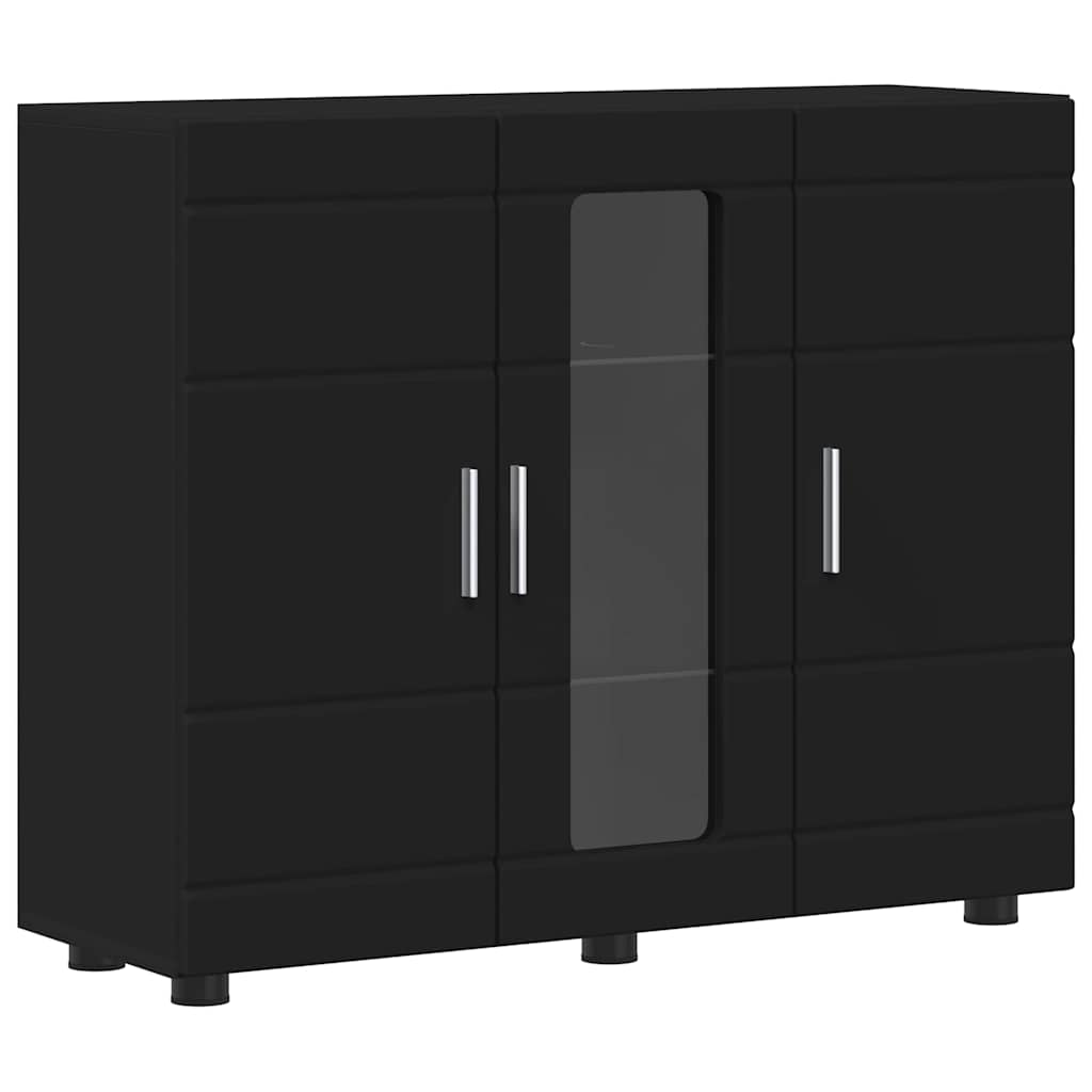 Armadio in Legno Nero 88,5 x 30,5 x 73 cm Legno multistrato