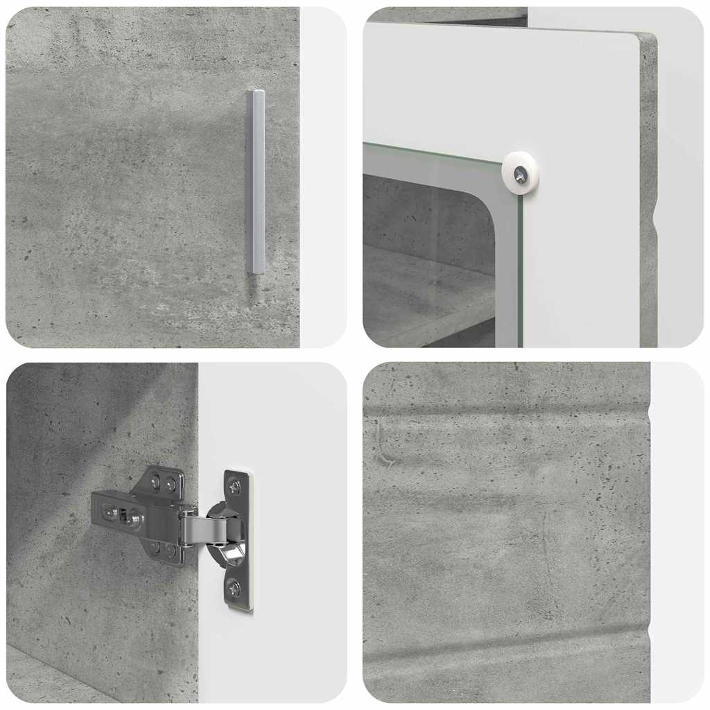 Armadio in Legno Grigio cemento 88,5 x 30,5 x 73 cm