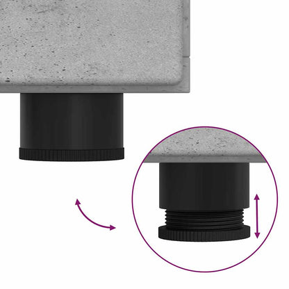 Armadio in Legno Grigio cemento 88,5 x 30,5 x 73 cm