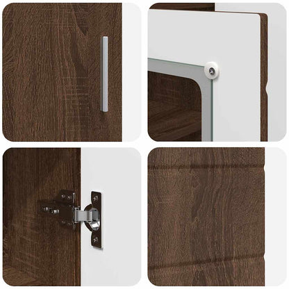 Armadio in Legno Rovere Marrone 88,5 x 30,5 x 73 cm