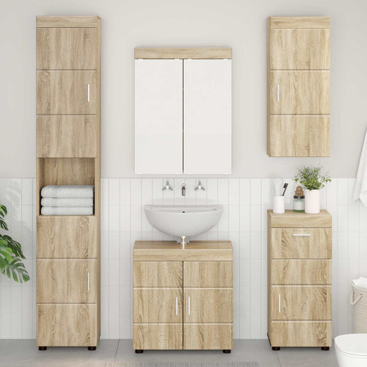Armadio da bagno a muro TULUM Rovere Sonoma 37 x 24,5 x 86 cm | homemem39