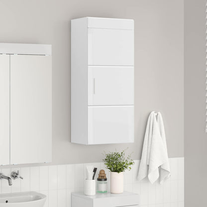 Armadio da bagno a muro TULUM Bianco Lucido 37 x 24,5 x 86 cm | homemem39