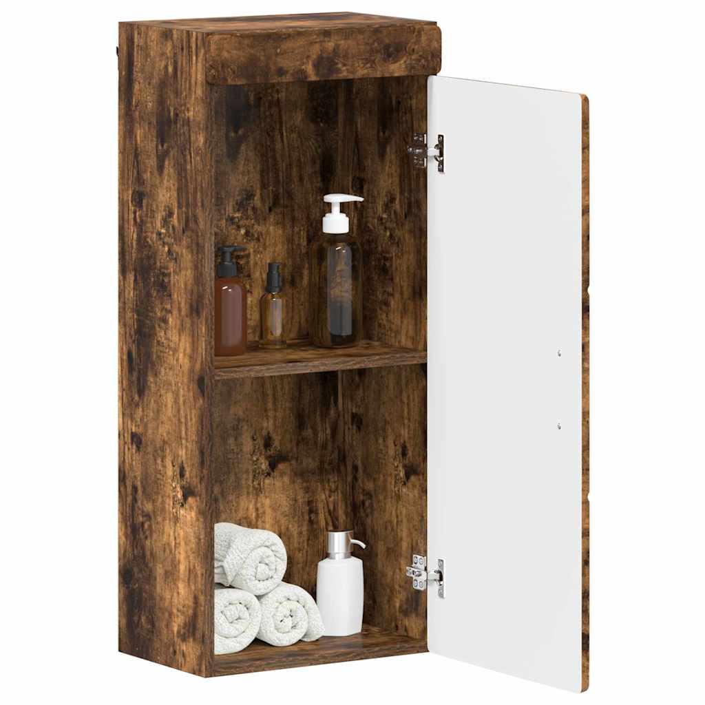 Armadio da bagno a muro TULUM Rovere fumé 37 x 24,5 x 86 cm | homemem39