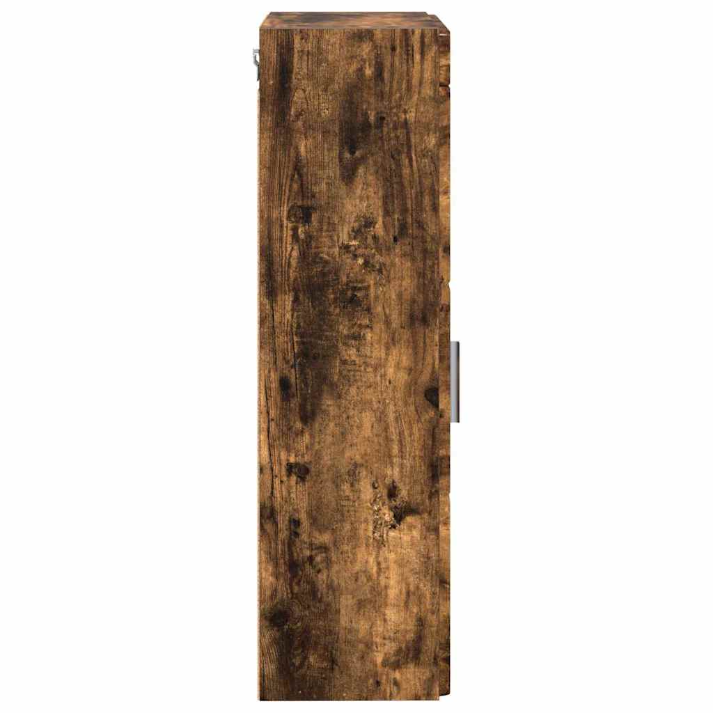 Armadio da bagno a muro TULUM Rovere fumé 37 x 24,5 x 86 cm | homemem39