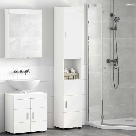 Set di Armadi da Bagno TULUM Bianco 37 x 31,5 x 203 cm | homemem39