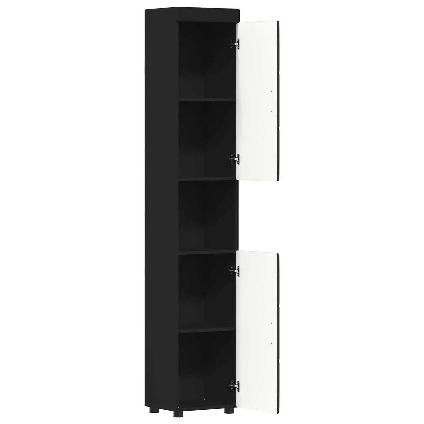 Set di Armadi da Bagno TULUM Nero 37 x 31,5 x 203 cm | homemem39
