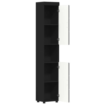 Set di Armadi da Bagno TULUM Nero 37 x 31,5 x 203 cm | homemem39