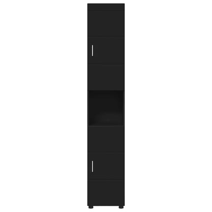 Set di Armadi da Bagno TULUM Nero 37 x 31,5 x 203 cm | homemem39