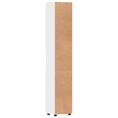 Set di Armadi da Bagno TULUM Bianco Lucido 37 x 31,5 x 203 cm | homemem39