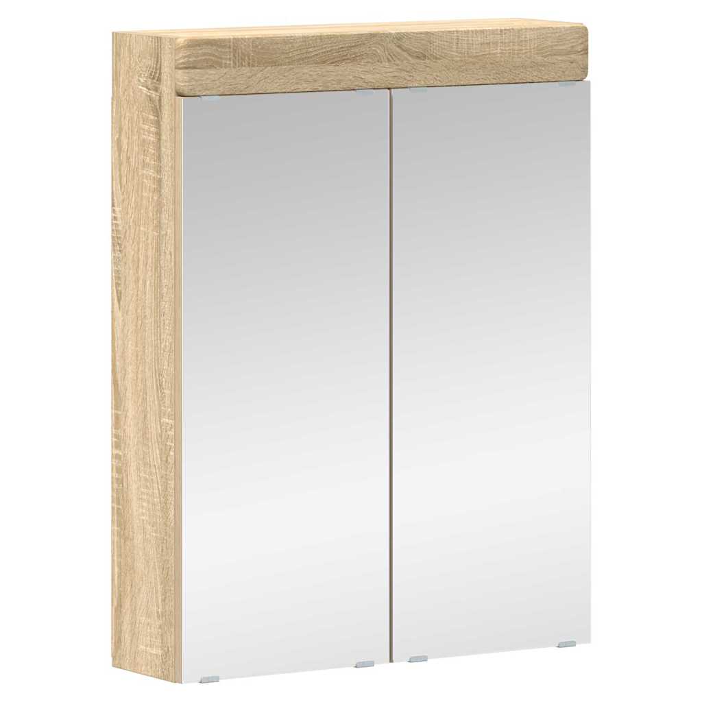 Mobiletto per specchio da bagno TULUM Rovere Sonoma