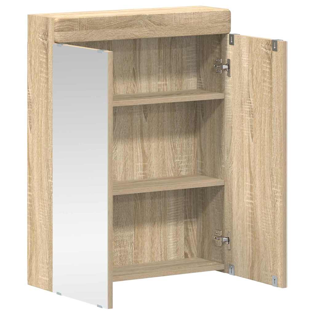 Mobiletto per specchio da bagno TULUM Rovere Sonoma | homemem39