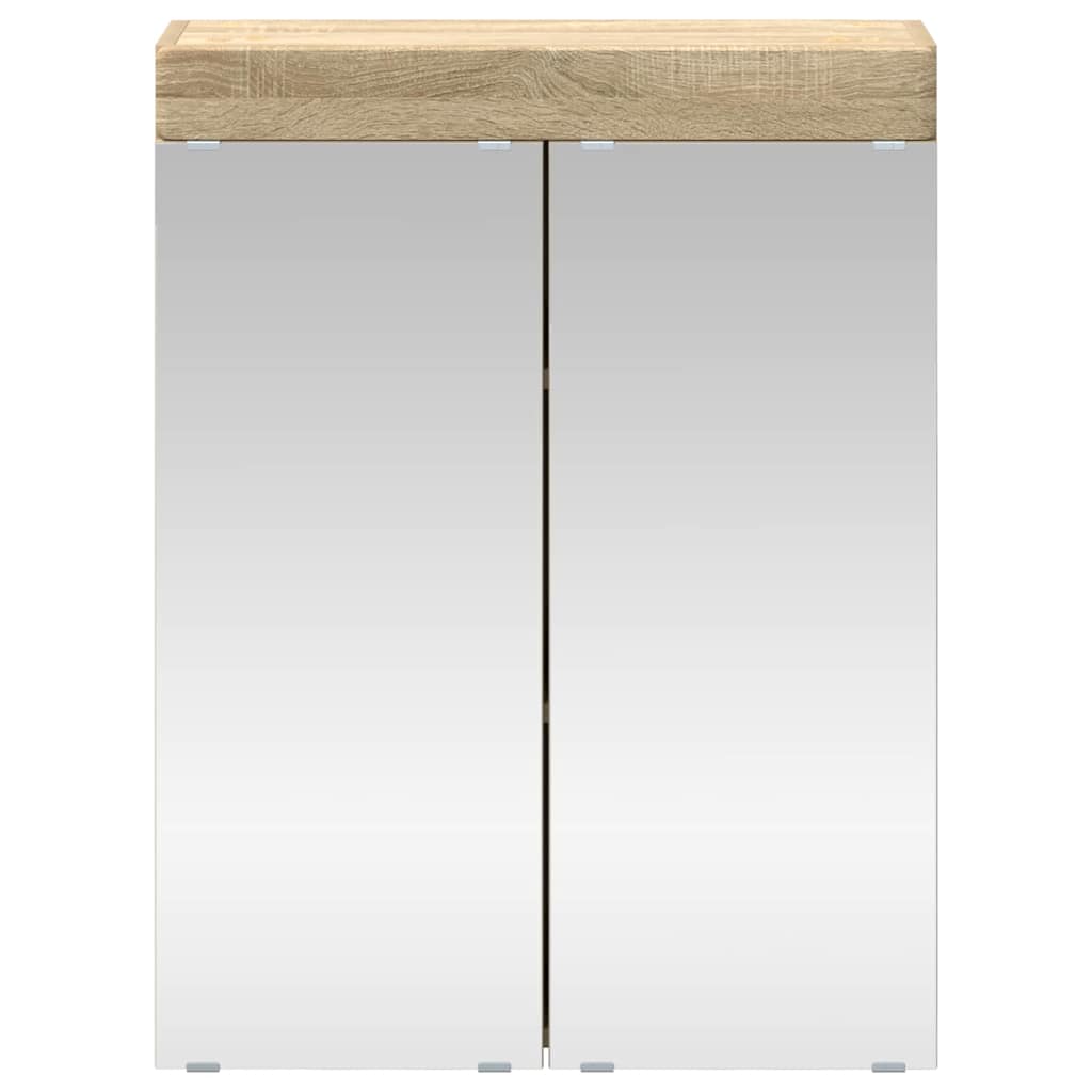 Mobiletto per specchio da bagno TULUM Rovere Sonoma | homemem39