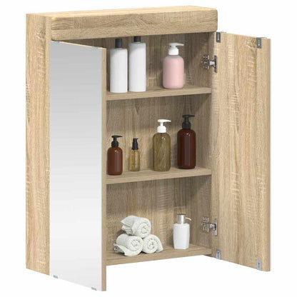 Mobiletto per specchio da bagno TULUM Rovere Sonoma