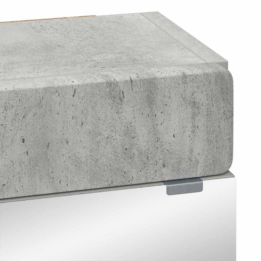 Mobiletto per specchio da bagno TULUM Grigio cemento | homemem39