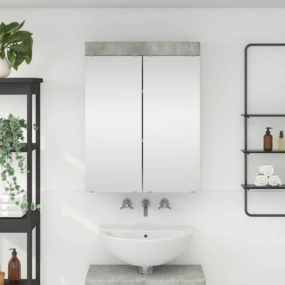 Mobiletto per specchio da bagno TULUM Grigio cemento | homemem39