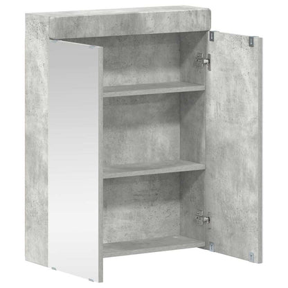 Mobiletto per specchio da bagno TULUM Grigio cemento | homemem39