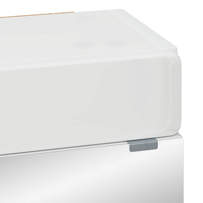 Mobiletto per specchio da bagno TULUM Bianco Lucido | homemem39