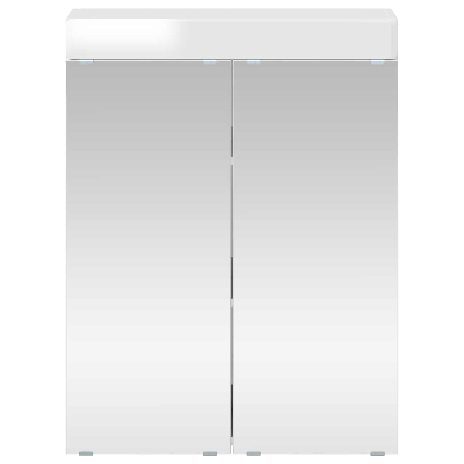 Mobiletto per specchio da bagno TULUM Bianco Lucido | homemem39