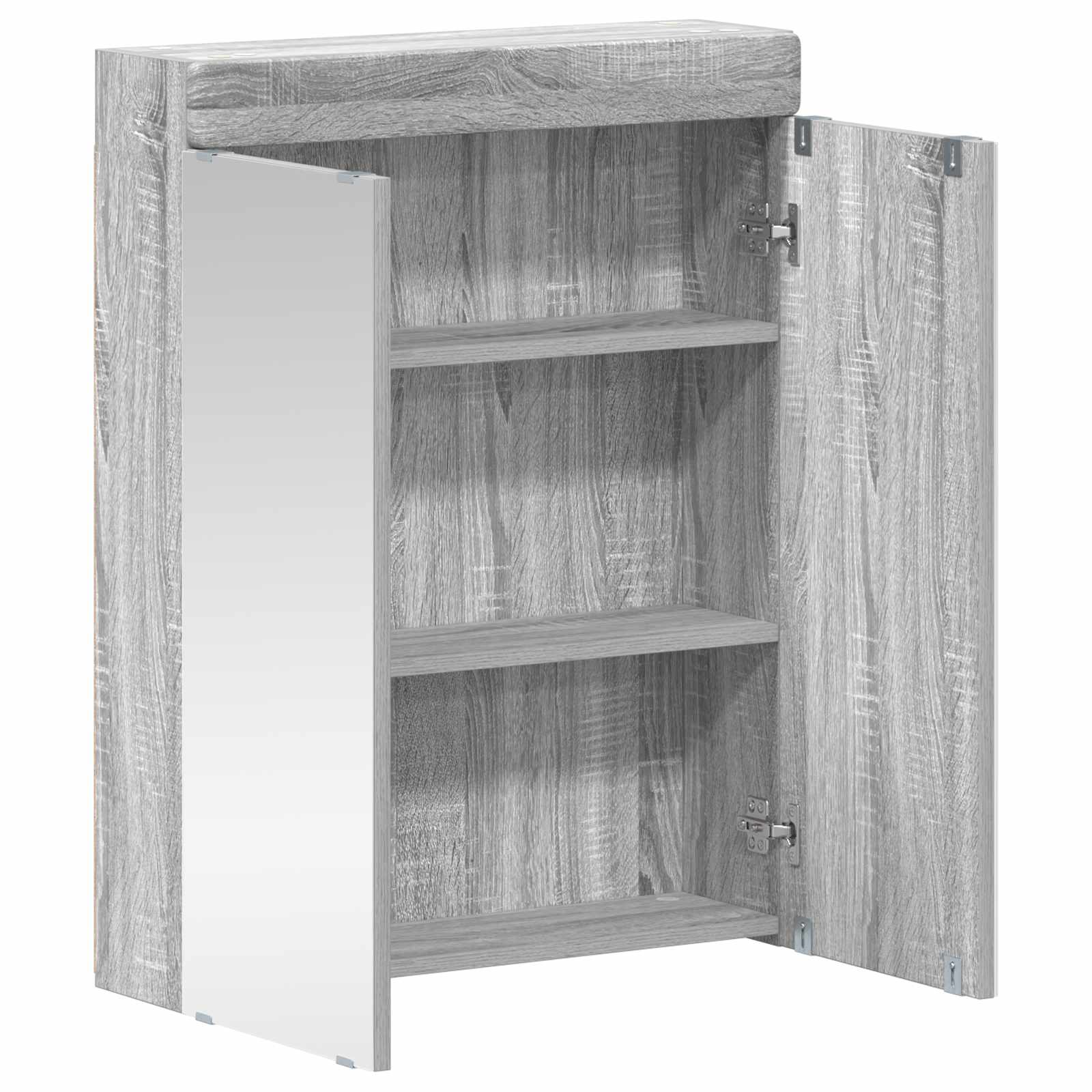 Mobiletto per specchio da bagno TULUM Grigio Sonoma | homemem39