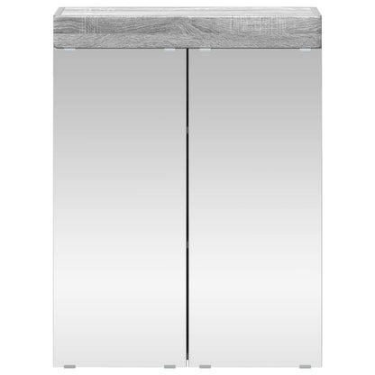 Mobiletto per specchio da bagno TULUM Grigio Sonoma | homemem39