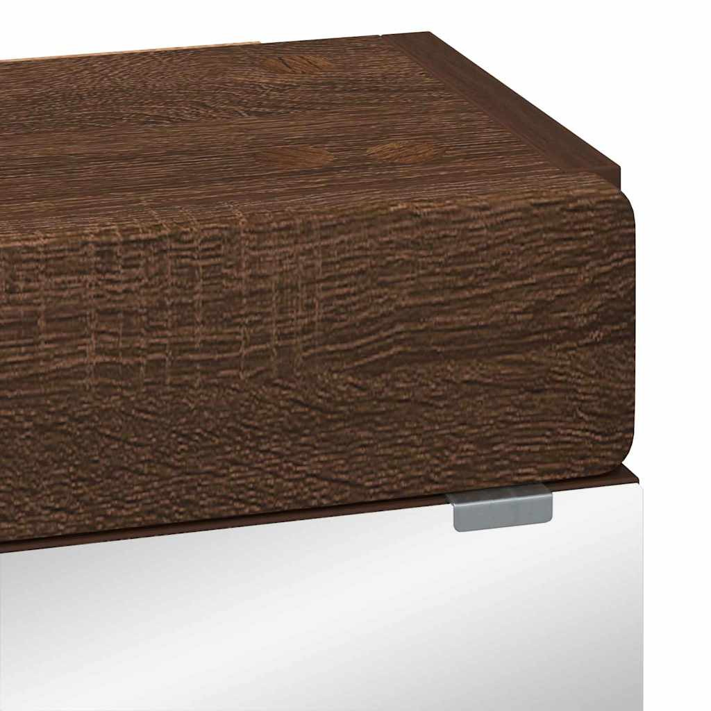 Mobiletto per specchio da bagno TULUM Rovere Marrone | homemem39