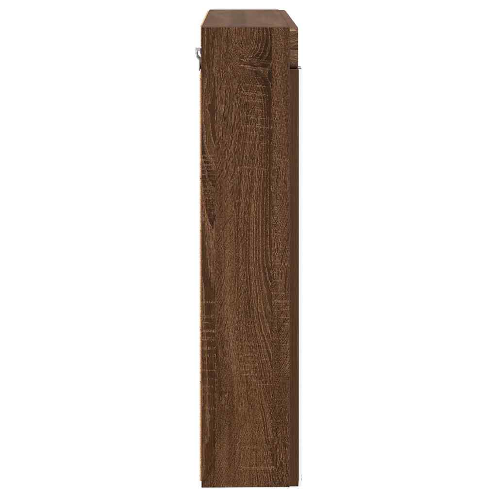 Mobiletto per specchio da bagno TULUM Rovere Marrone | homemem39