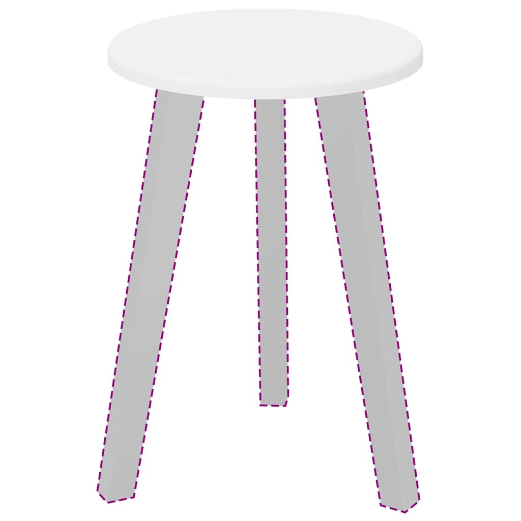 Piano del tavolo Bianco Ø 30 x 1,5 cm Legno multistrato