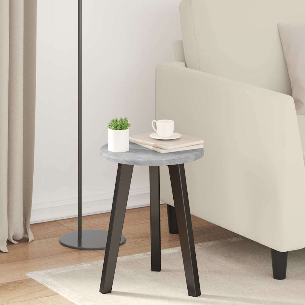Piano del tavolo Grigio cemento Ø 30 x 1,5 cm Legno multistrato