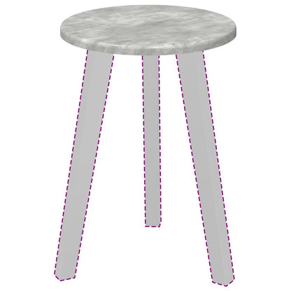 Piano del tavolo Grigio cemento Ø 30 x 1,5 cm Legno multistrato | homemem39
