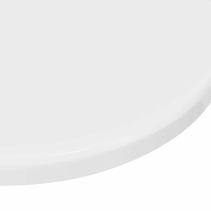 Piano del tavolo Bianco lucido Ø 30 x 1,5 cm Legno multistrato | homemem39