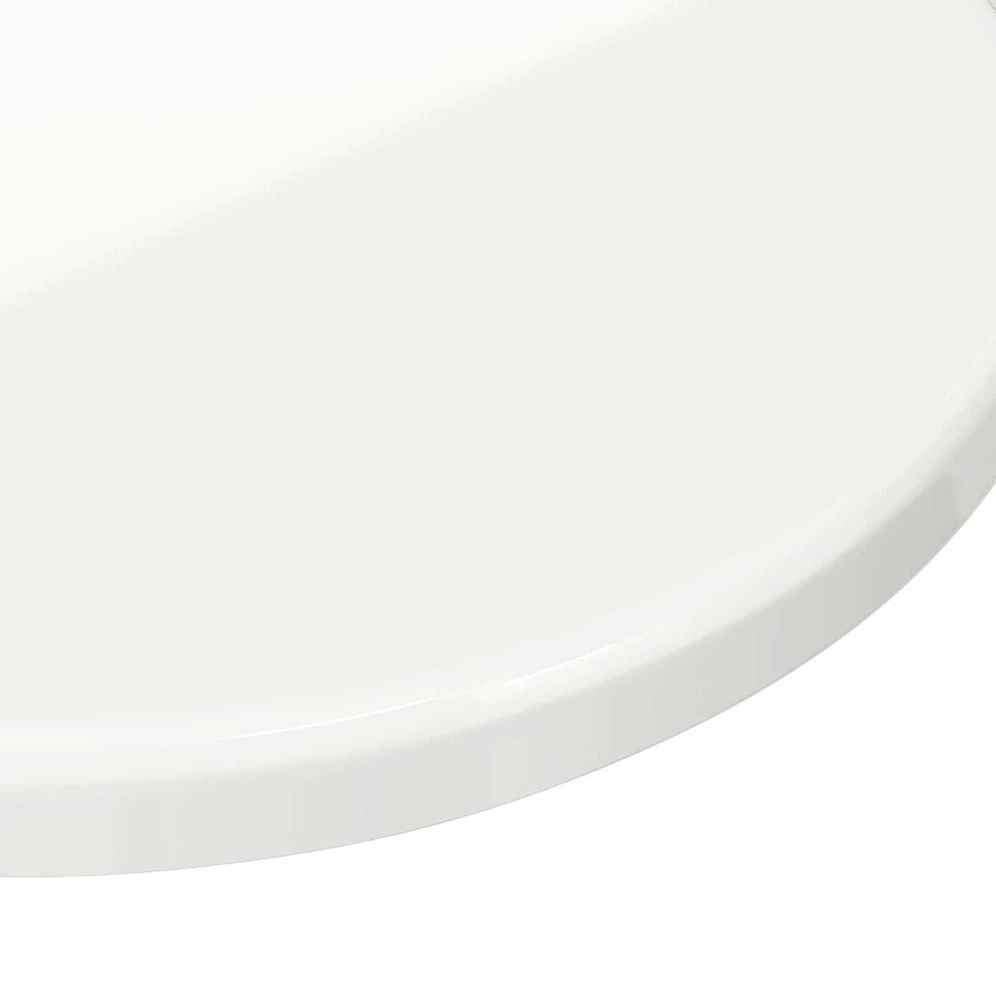 Piano del tavolo Bianco lucido Ø 30 x 1,5 cm Legno multistrato