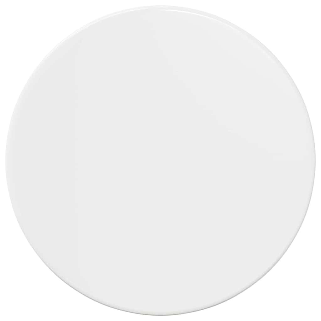 Piano del tavolo Bianco lucido Ø 30 x 1,5 cm Legno multistrato | homemem39