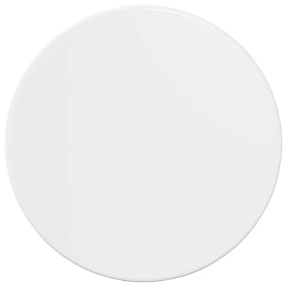 Piano del tavolo Bianco lucido Ø 30 x 1,5 cm Legno multistrato | homemem39