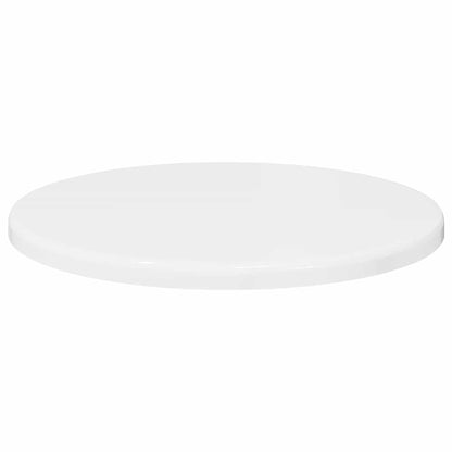 Piano del tavolo Bianco lucido Ø 30 x 1,5 cm Legno multistrato | homemem39